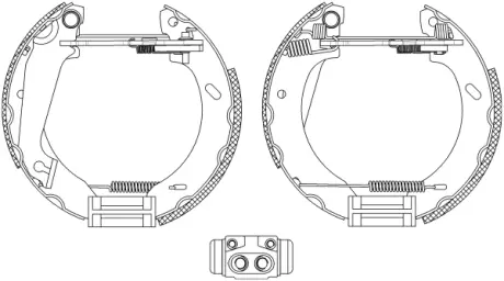 Комплект тормозных колодок HELLA PAGID R0515