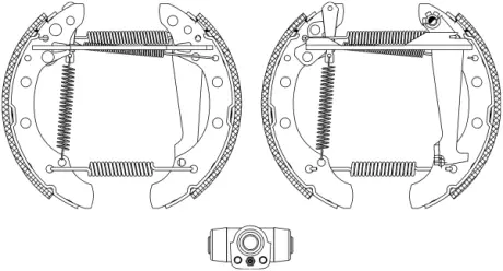 Комплект тормозных колодок HELLA PAGID R0525