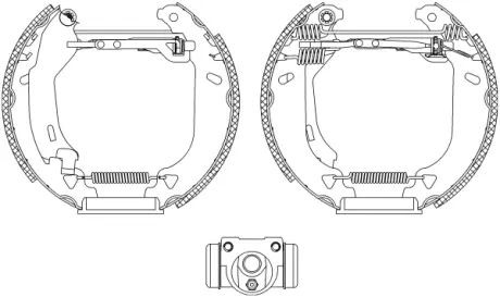 Комплект тормозных колодок HELLA PAGID R0540