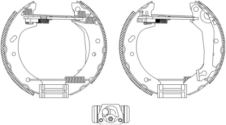 Комплект тормозных колодок HELLA PAGID R0550