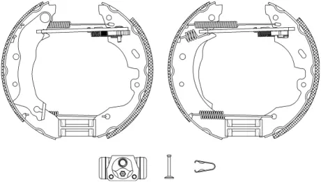 Комплект тормозных колодок HELLA PAGID R0560