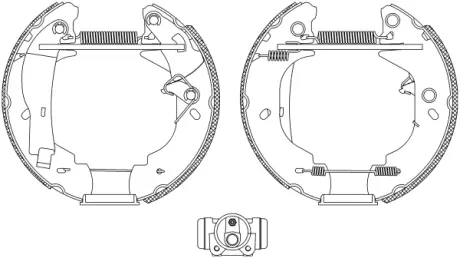 Комплект тормозных колодок HELLA PAGID R0565