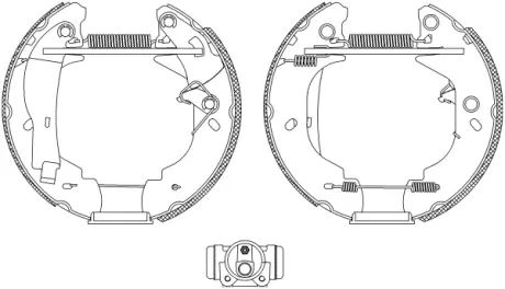 Комплект тормозных колодок HELLA PAGID R0570