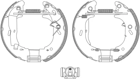 Комплект тормозных колодок HELLA PAGID R0575