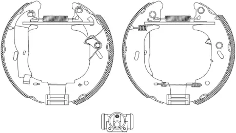 Комплект тормозных колодок HELLA PAGID R0580