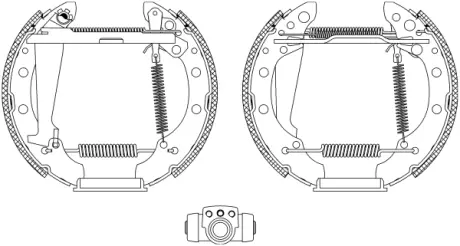 Комплект тормозных колодок HELLA PAGID R0585