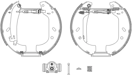 Комплект тормозных колодок HELLA PAGID R0590