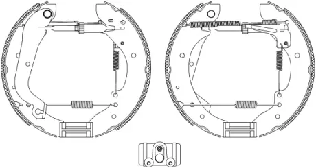 Комплект тормозных колодок HELLA PAGID R0595