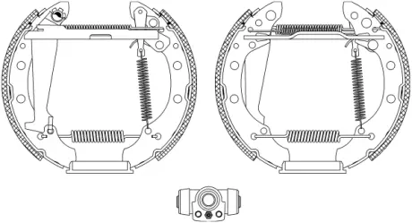 Комплект тормозных колодок HELLA PAGID R0605