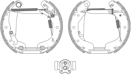 Комплект тормозных колодок HELLA PAGID R0620