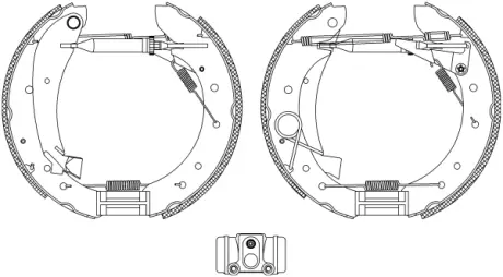 Комплект тормозных колодок HELLA PAGID R0640