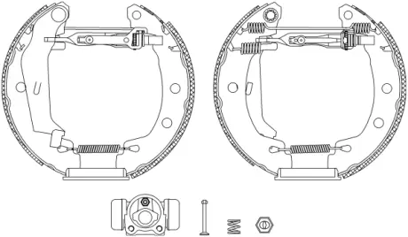 Комплект тормозных колодок HELLA PAGID R0650