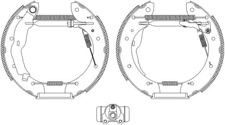 Комплект тормозных колодок HELLA PAGID R0685
