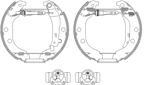 Комплект тормозных колодок HELLA PAGID R0705