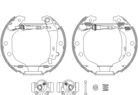 Комплект тормозных колодок HELLA PAGID R0710