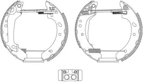 Комплект тормозных колодок HELLA PAGID R0740