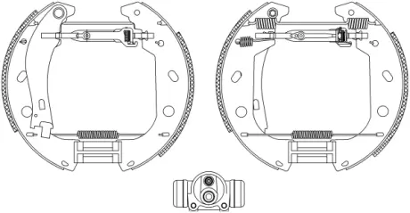 Комплект тормозных колодок HELLA PAGID R0805