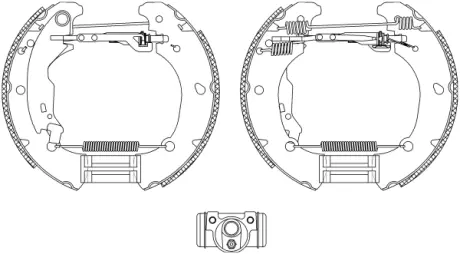 Комплект тормозных колодок HELLA PAGID R0830