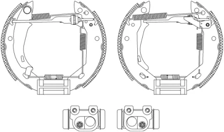 Комплект тормозных колодок HELLA PAGID R0865