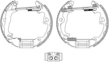 Комплект тормозных колодок HELLA PAGID R0870
