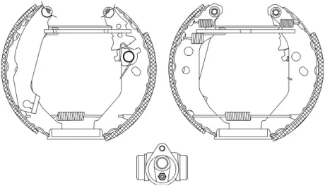 Комплект тормозных колодок HELLA PAGID R0925