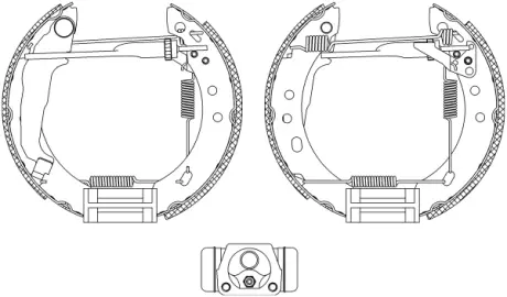 Комплект тормозных колодок HELLA PAGID R0945