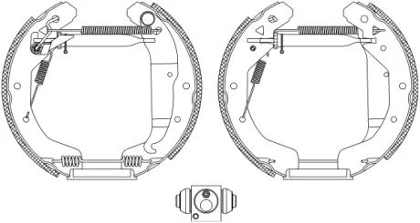 Комплект тормозных колодок HELLA PAGID R0950