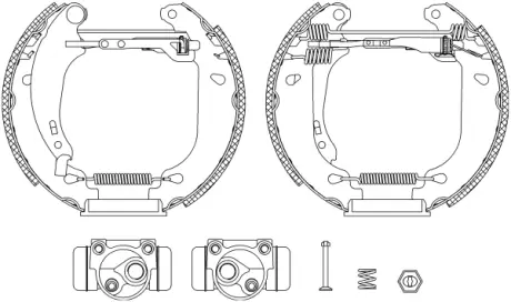 Комплект тормозных колодок HELLA PAGID R0995