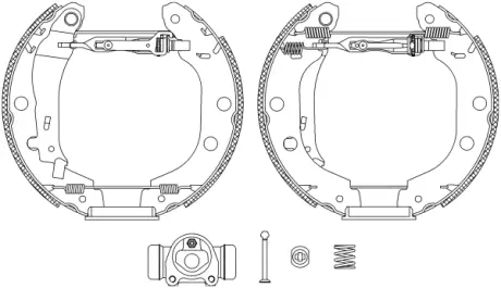 Комплект тормозных колодок HELLA PAGID R1030
