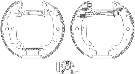 Комплект тормозных колодок HELLA PAGID R1050