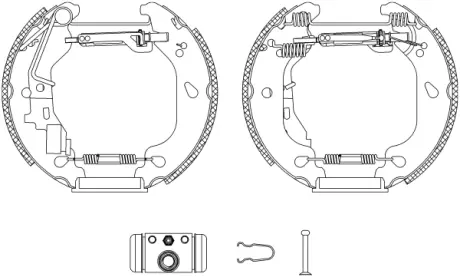Комплект тормозных колодок HELLA PAGID R1110