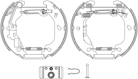 Комплект тормозных колодок HELLA PAGID R1115