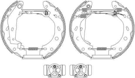 Комплект тормозных колодок HELLA PAGID R1165