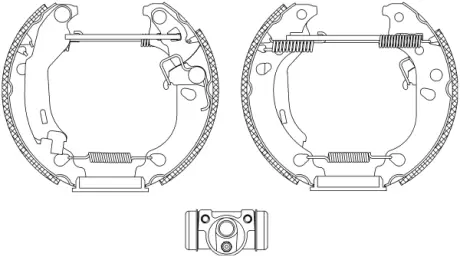 Комплект тормозных колодок HELLA PAGID R1210