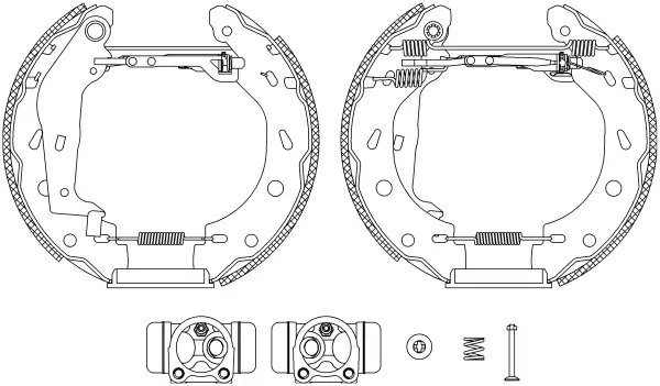 Комплект тормозных колодок HELLA PAGID R1250 (фото 1)