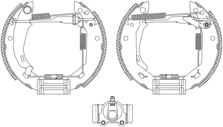 Комплект тормозных колодок HELLA PAGID R1255