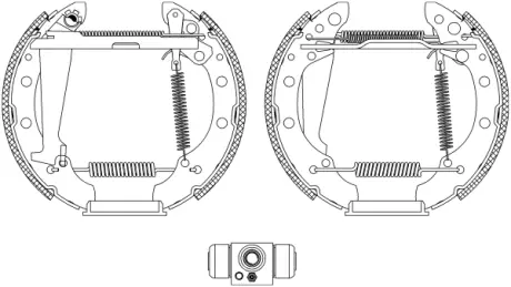 Комплект тормозных колодок HELLA PAGID R1270