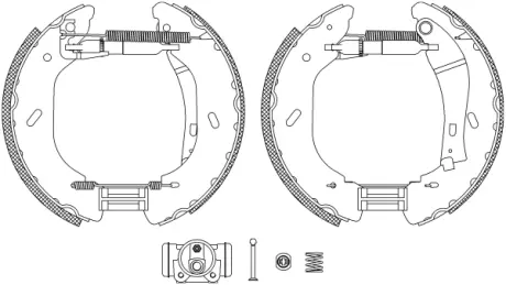 Комплект тормозных колодок HELLA PAGID R1297
