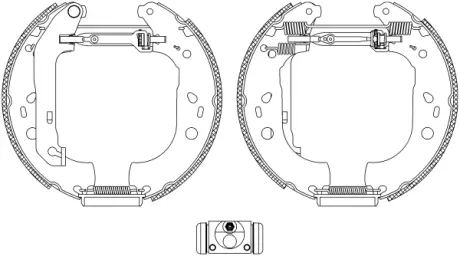 Комплект тормозных колодок HELLA PAGID R1300