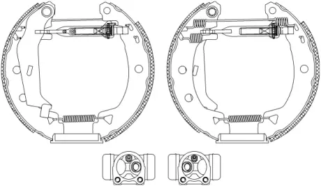 Комплект тормозных колодок HELLA PAGID R1305