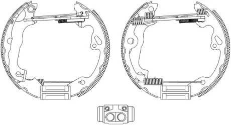 Комплект тормозных колодок HELLA PAGID R1314