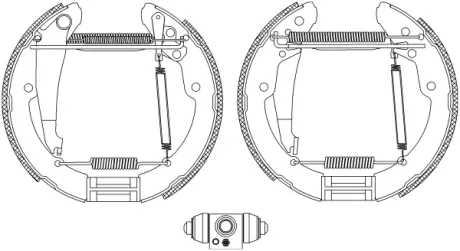 Комплект тормозных колодок HELLA PAGID R1316