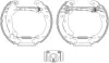 Комплект тормозных колодок HELLA PAGID R1317 (фото 1)