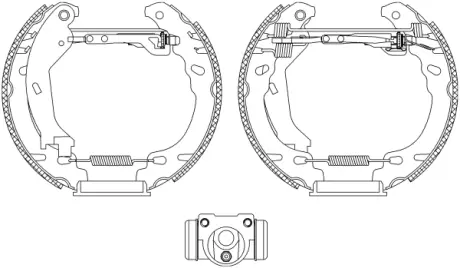 Комплект тормозных колодок HELLA PAGID R1317