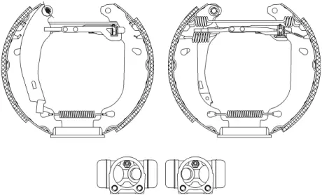 Комплект тормозных колодок HELLA PAGID R1323