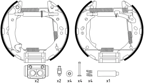 Комплект тормозных колодок HELLA PAGID R1332