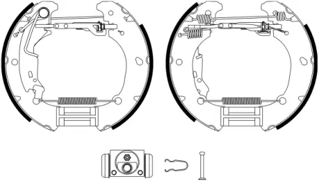Комплект тормозных колодок HELLA PAGID R1335