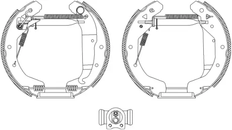 Комплект тормозных колодок HELLA PAGID R1338