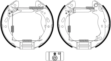 Комплект тормозных колодок HELLA PAGID R1349