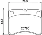 Комплект тормозных колодок, дисковый тормоз HELLA PAGID T0013 (фото 1)